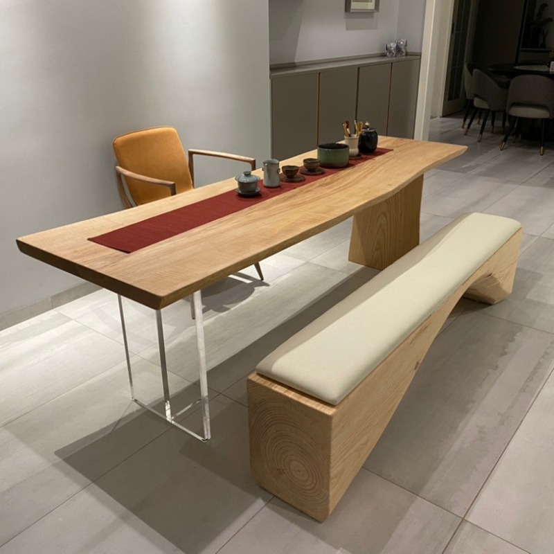 Office Furniture - Nordycki Stół Pływający z Litego Drewna
