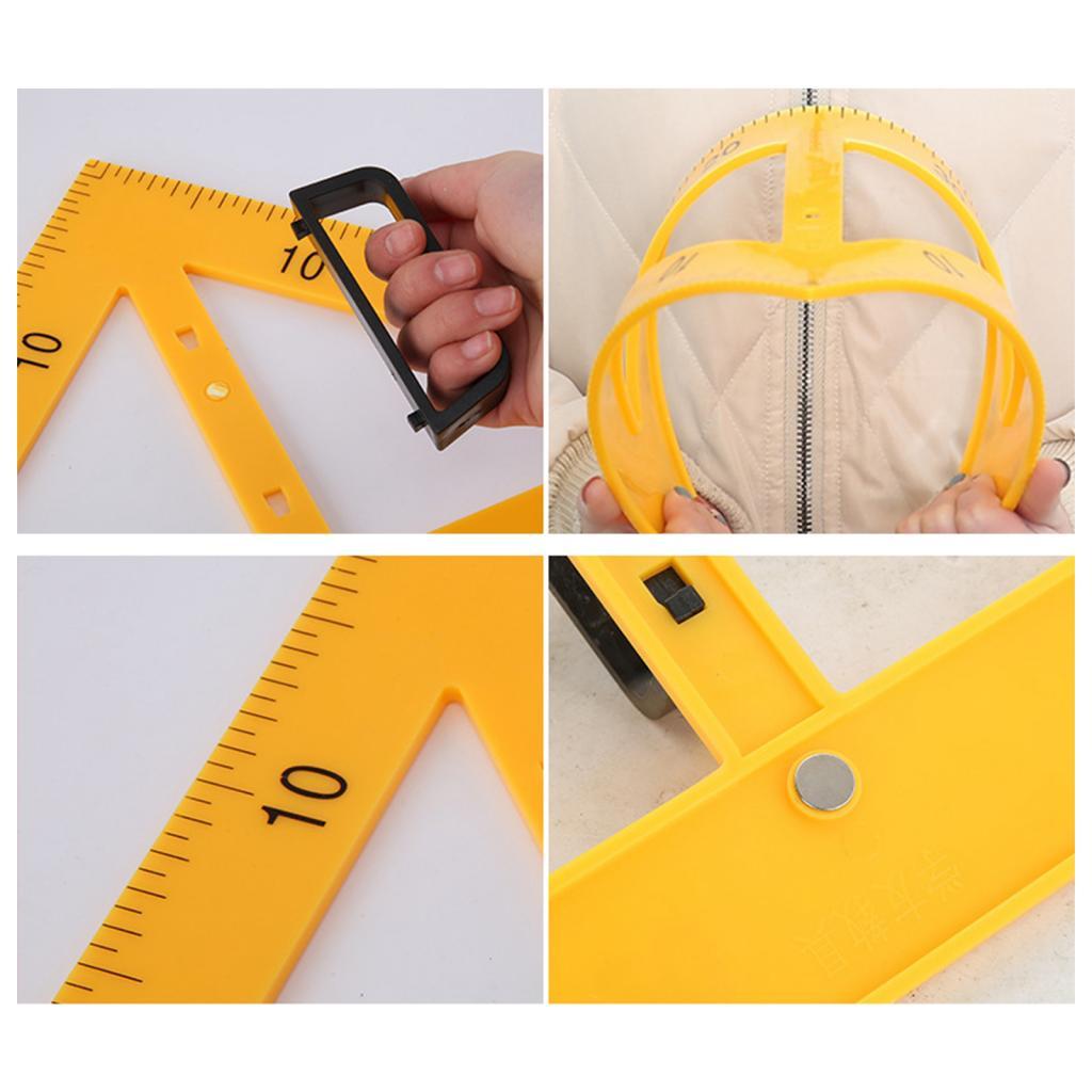 Math Geometry Set With Compass - Zestaw linijek i cyfrowego kątomierza do
