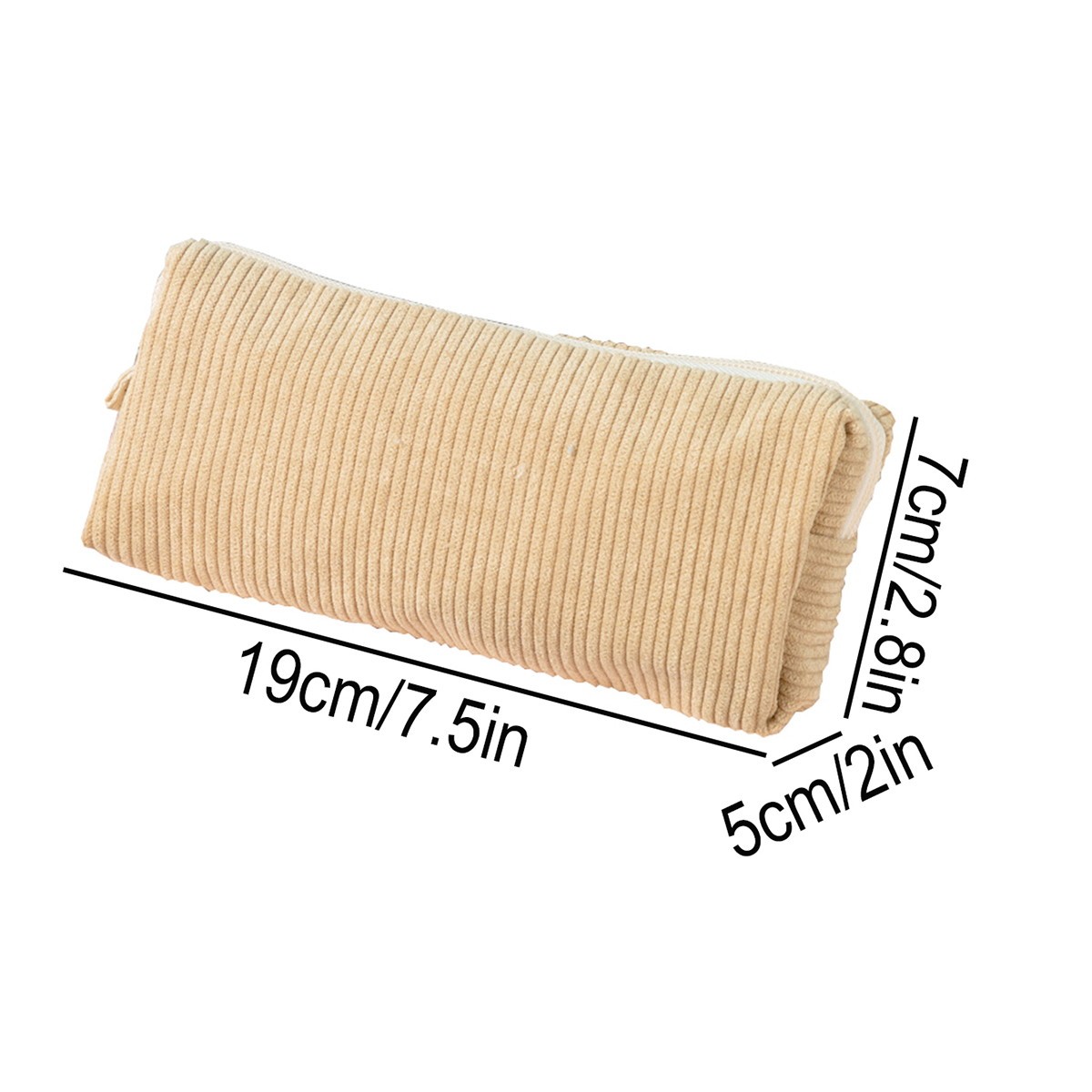 Piórnik z sztruksu w stylu ret – Aesthetic Large Pencil Case Pouch recenzja i cena