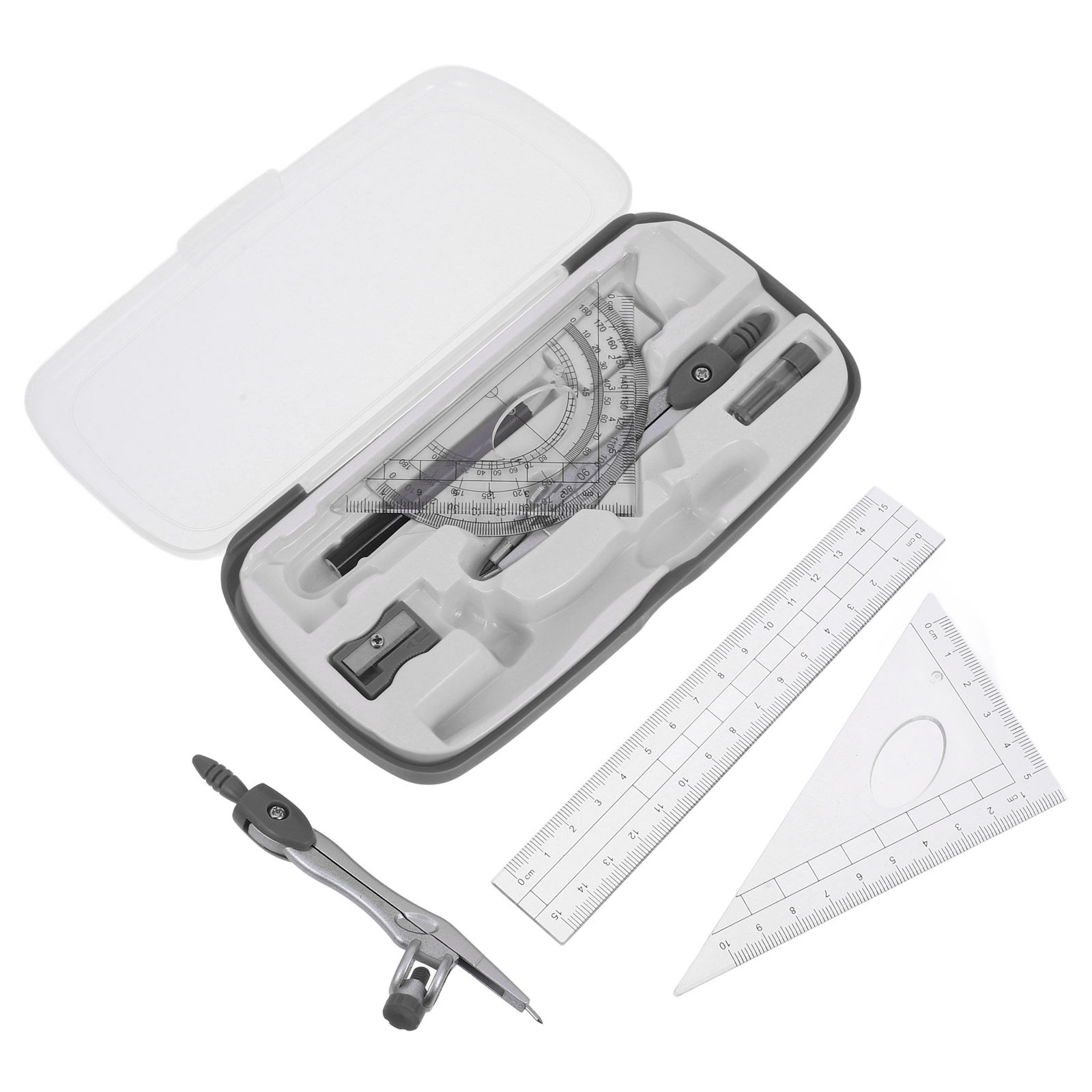 1 zestaw narzędzi do rysowania – Math Geometry Set With Compass recenzja i cena