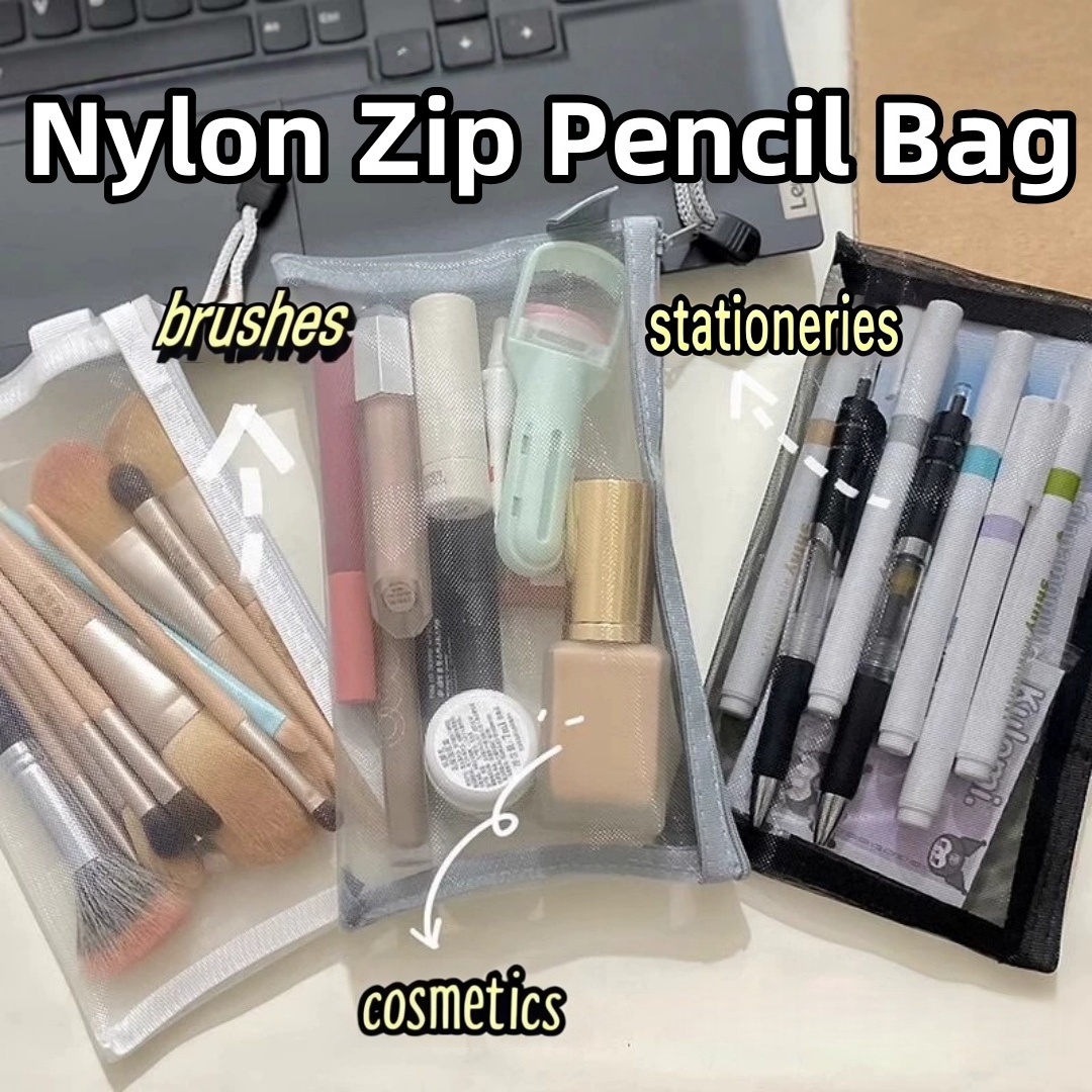 Przenośna Saszetka na Artykuły – Clear Mesh Pencil Pouch For Exam recenzja i cena
