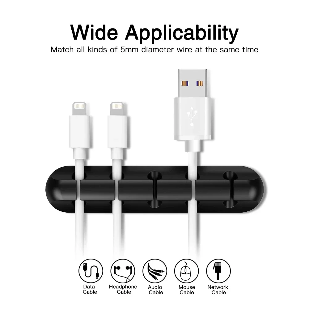 Silikonowy organizer na kable  – Desk Accessories recenzja i cena